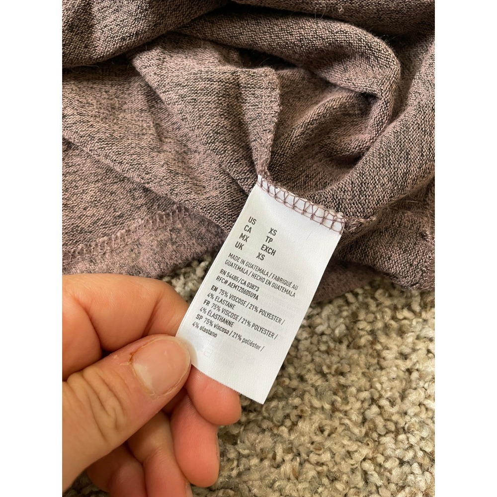 American Eagle Y2K Dress Women XS Mauve Purple Excellent Turtleneck Marled Knit - Picture 8 of 8